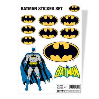 Batman Sticker Set Accessories Batmanbutiken