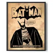 Batman Overdressed Vintage Poster