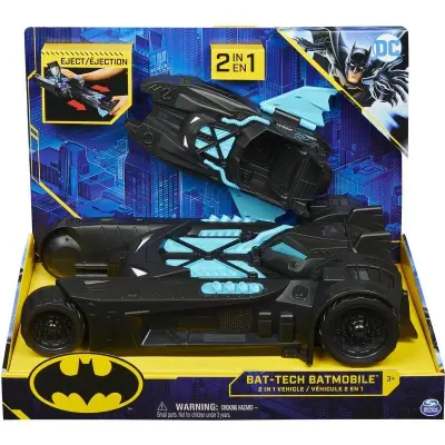 Batman 2 in 1 Batmobile Blå/Svart - Batman -  Leksaksaffären