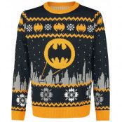 Batman Christmas jumper - Gotham - XS XL - för Herr - svart/grå/gul