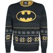 Batman - DC Comics Christmas jumper - Logo - S XL - för Herr - svart
