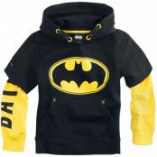 Batman - DC Comics Luvtröja - Barn - Logo - 98/104 158/164 - för barn - svart/gul