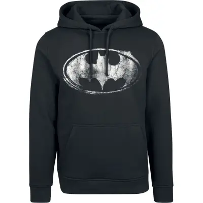 Batman - DC Comics Luvtröja - Smudge Logo - S L - för Herr - svart
