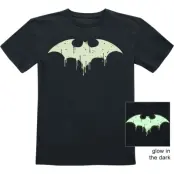 Batman - DC Comics T-shirt - Barn - GITD Logo - 116 164 - för barn - svart