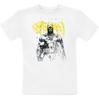 Batman - DC Comics T-shirt - Barn - Sketch - 164 - för barn - vit