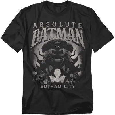 Batman - DC Comics T-shirt - Batman Absolute Gotham City Metal - M 5XL - för Herr - svart
