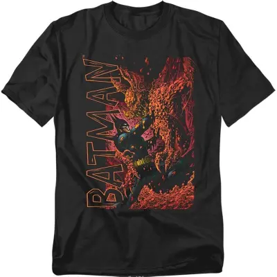 Batman - DC Comics T-shirt - Batman vs Clayface - M 5XL - för Herr - svart