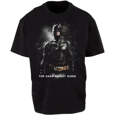 Batman - DC Comics T-shirt - Dark Knight Rises In the Rain - M 3XL - för Herr - svart