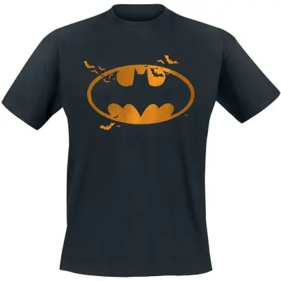 Batman - DC Comics T-shirt - Justice League - Bats Halloween Logo - S 3XL - för Herr - svart