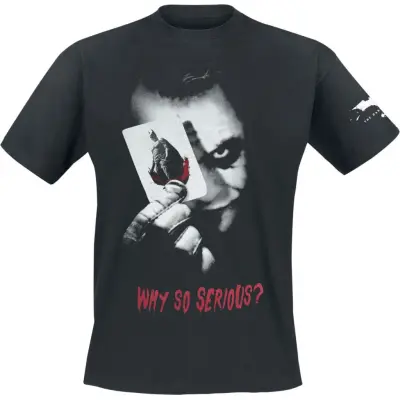Batman - DC Comics T-shirt - The Dark Knight - Why So Serious? - S XXL - för Herr - svart