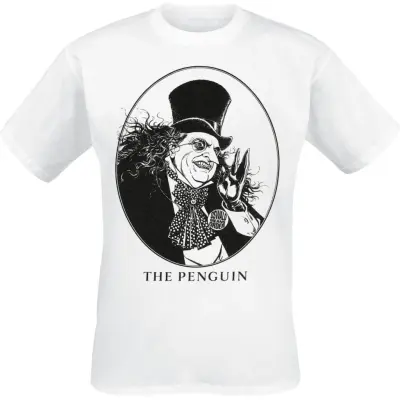 Batman - DC Comics T-shirt - The Penguin - S XXL - för Herr - vit