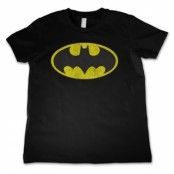 Batman Distressed Logo Kids T-Shirt, T-Shirt