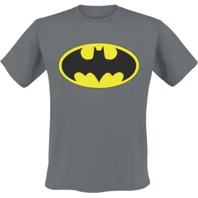 Batman T-shirt - Signal Logo - S XXL - för Herr - mörkgrå