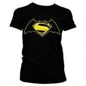 Batman Vs Superman Logo Girly Tee, Girly Tee