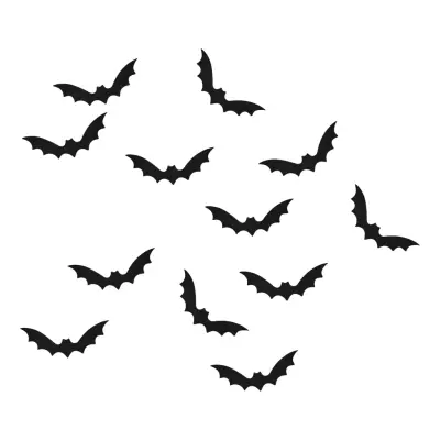 Bordskonfetti Fladdermöss