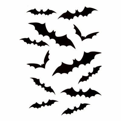 Fladdermöss Väggdekoration - 24-pack