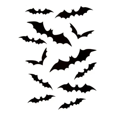 Fladdermöss Väggdekoration - 24-pack