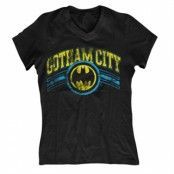 Gotham City Girly V-Neck Tee, Girly V-Neck T-Shirt