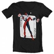 Harley Quinn Card Games Wide Neck Tee, Wide Neck Tee