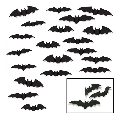 Stora Fladdermöss Dekoration - 20-pack