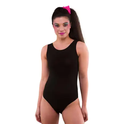 80-tals Bodysuit Svart - Medium/Large