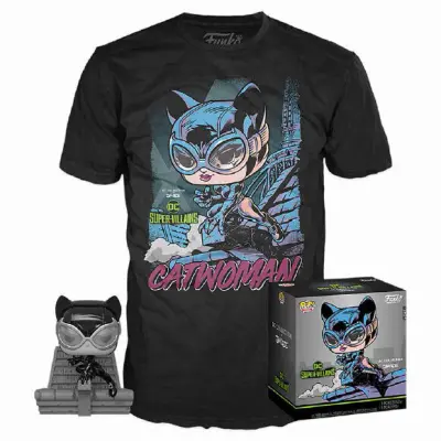 POP Set & Tee DC Jim Lee Catwoman
