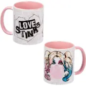 Batman - DC Comics Mugg - Harley Quinn - Love Stinks - för  flerfärgad