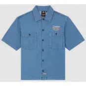 Dickies Kortärmad tröja - DICKIES X HARLEY DAVIDSON CHAMBRAY WORK SHIRT - S XXL - för Herr - blå