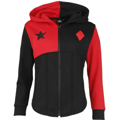 Suicide Squad - DC Comics Luvjacka - 2 - Harley Quinn - S M - för Dam - röd/svart