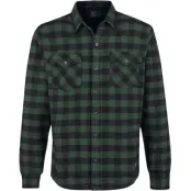 Vintage Industries Flanellskjorta - Harley Shirt - M 3XL - för Herr - grön/svart