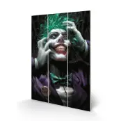 Dc Comics - Joker (Crazy Close Up) - Wood Print 20X29.5