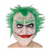 Den Joker-inspirerade masken med grönt hår