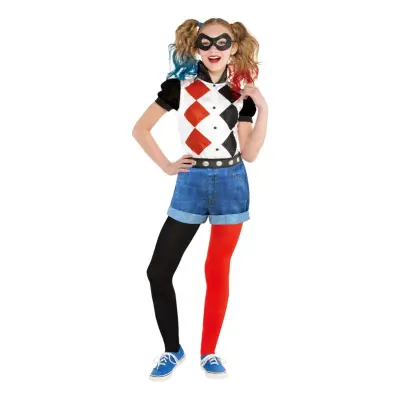 Harley Quinn Klassisk Barn Maskeraddräkt - Medium