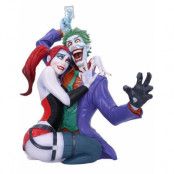 Jokern och Harley Quinn stor byst 37,5 cm handmålad officiellt licensierad