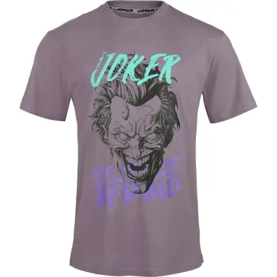 Batman - DC Comics T-shirt - Joker - Are Not Afraid - S L - för Herr - lila